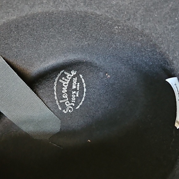 Vintage Splendide Black 100% Wool Veiled Fedora - Elegant & Timeless - Picture 7 of 15